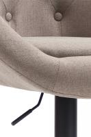 Barhocker London V2 Stoff schwarz taupe Barhocker London V2 Stoff schwarz taupe