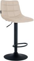 2er Set Barhocker Jerry Kunstleder schwarz creme 2er Set Barhocker Jerry Kunstleder schwarz creme