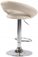Barhocker Olinda Kunstleder chrom creme 