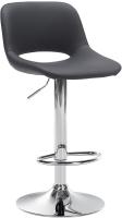 Barhocker Camden Kunstleder chrom schwarz 