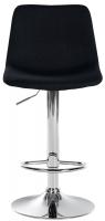 2er Set Barhocker Divo Stoff Chrom schwarz 2er Set Barhocker Divo Stoff Chrom schwarz