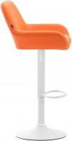 Barhocker Braga Kunstleder weiß orange Barhocker Braga Kunstleder weiß orange