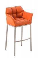Barhocker Damaso E mit 4-Fuß Gestell orange Barhocker Damaso E mit 4-Fuß Gestell orange
