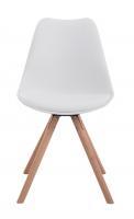 4er Set Stühle Toulouse Kunstleder Rund natura (eiche) weiß 4er Set Stühle Toulouse Kunstleder Rund natura (eiche) weiß