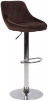 Barhocker Lazio Samt chrom braun Barhocker Lazio Samt chrom braun