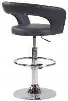 2er Set Barhocker Jaen Kunstleder grau 