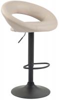 Barhocker Olinda Kunstleder schwarz creme