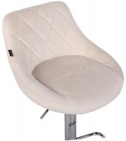 Barhocker Lazio Samt chrom creme Barhocker Lazio Samt chrom creme