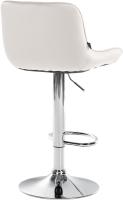 Barhocker Vonore Samt chrom creme 