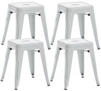 4er Set Hocker Armin weiß 4er Set Hocker Armin weiß