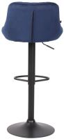 Barhocker Lazio Samt schwarz blau Barhocker Lazio Samt schwarz blau