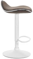 Barhocker Shanghai Stoff weiß taupe Barhocker Shanghai Stoff weiß taupe
