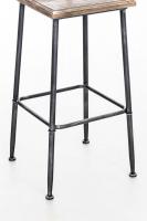 Barhocker Queens, Holz antik silber 