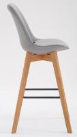 2er Set Barhocker Metz Stoff natura grau 2er Set Barhocker Metz Stoff natura grau