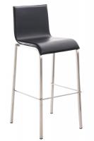Barhocker Avola Leder Flach E78 schwarz Barhocker Avola Leder Flach E78 schwarz