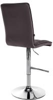 Barhocker Peking V2 Kunstleder chrom braun 