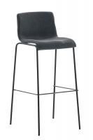 2er Set Barhocker Hoover Stoff 4-Fuß Gestell schwarz dunkelgrau 2er Set Barhocker Hoover Stoff 4-Fuß Gestell schwarz dunkelgrau
