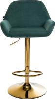 Barhocker Braga Gold Samt dunkelgrün Barhocker Braga Gold Samt dunkelgrün