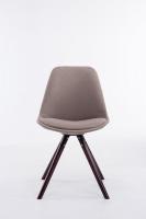 Besucherstuhl Toulouse Stoff Rund cappuccino (eiche) taupe Besucherstuhl Toulouse Stoff Rund cappuccino (eiche) taupe