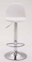 2er Set Barhocker Kiel Kunststoff chrom weiß 