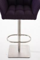 Barhocker Damaso E Stoff lila 