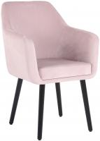 Esszimmerstuhl Utrecht Samt schwarz (eiche) pink Esszimmerstuhl Utrecht Samt schwarz (eiche) pink