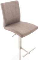 Barhocker Cadiz Stoff edelstahl grau Barhocker Cadiz Stoff edelstahl grau