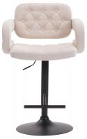 Barhocker Dublin STOFF schwarz beige 