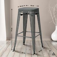 Barhocker Fletcher grau Barhocker Fletcher grau
