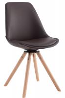 Besucherstuhl Calais Drehbar Natura Rund braun Besucherstuhl Calais Drehbar Natura Rund braun