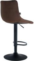 Barhocker Jerry Samt schwarz braun Barhocker Jerry Samt schwarz braun