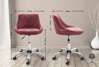 Arbeitshocker Lazio Kunstleder bordeauxrot 
