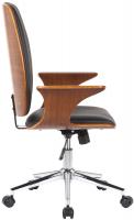 Bürostuhl Burbank Kunstleder walnuss/schwarz Bürostuhl Burbank Kunstleder walnuss/schwarz