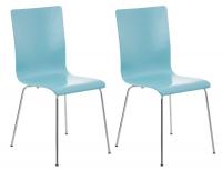 2er Set Besucherstuhl Pepe hellblau