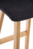 2er Set Barhocker Taunus Stoff Natura dunkelgrau 