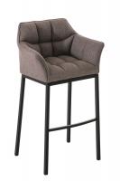 Barhocker Damaso B Stoff mit 4-Fuß Gestell grau Barhocker Damaso B Stoff mit 4-Fuß Gestell grau
