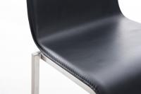 Barhocker Avola Leder Flach E78 schwarz Barhocker Avola Leder Flach E78 schwarz