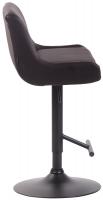 Barhocker Club Kunstleder schwarz braun 
