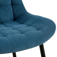 Esszimmerstuhl Sardna Cord blau Esszimmerstuhl Sardna Cord blau