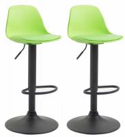 2er Set Barhocker Kiel Kunststoff schwarz grün 2er Set Barhocker Kiel Kunststoff schwarz grün