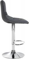 2er Set Barhocker Jerry Kunstleder chrom grau 2er Set Barhocker Jerry Kunstleder chrom grau