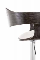 2er Set Barhocker Kingston Kunstleder weiß/grau 