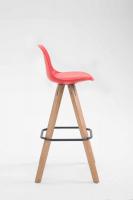 Barhocker Franklin Kunstleder Square Natura (eiche) rot Barhocker Franklin Kunstleder Square Natura (eiche) rot