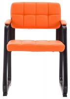 2er Set Besucherstühle Canada B Kunstleder orange 2er Set Besucherstühle Canada B Kunstleder orange