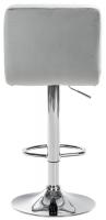 Barhocker Peru Samt chrom grau Barhocker Peru Samt chrom grau
