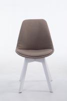 Besucherstuhl Borneo V2 Stoff weiß (eiche) taupe Besucherstuhl Borneo V2 Stoff weiß (eiche) taupe