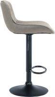 2er Set Barhocker Vonore Stoff schwarz taupe 2er Set Barhocker Vonore Stoff schwarz taupe