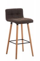 2er Set Barhocker Lincoln Stoff natura braun 2er Set Barhocker Lincoln Stoff natura braun