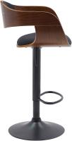 2er Set Barhocker Kingston B Stoff walnuss/schwarz 2er Set Barhocker Kingston B Stoff walnuss/schwarz