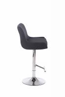 Barhocker Club Stoff schwarz Barhocker Club Stoff schwarz